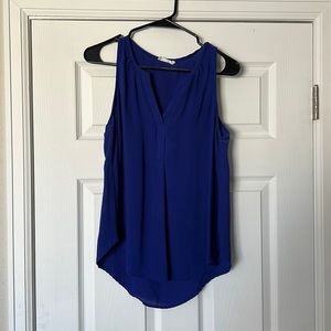 Blue Lush Sleeveless Blouse - Size Medium